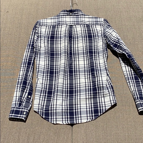 Can't Rugger blue and white plaid Oxford shirt - Picture 4 of 4